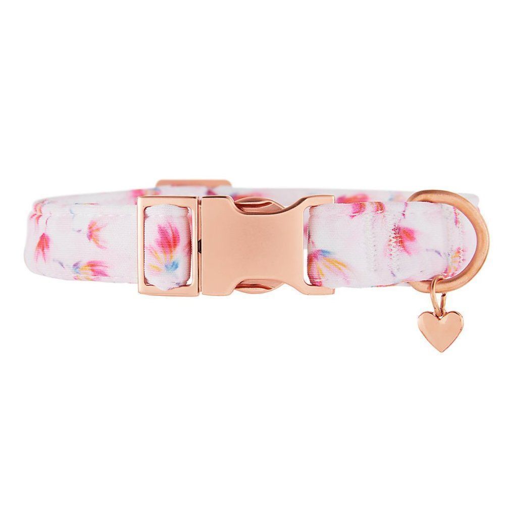 Top Paw XL Comfort Neoprene Dog Collar Pale Pink Floral Print Extra Large (XL)